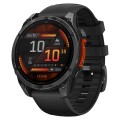 Смарт-часы Garmin Fenix 8 Slate Gray 47mm c черным ремешком