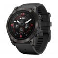 Смарт-часы Garmin EPIX PRO (Gen 2) Sapphire Edition 51 мм, титановый угольно-серый, DLC, черный силиконовый ремешок